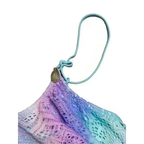 H&M Girls Lace-Patterned Bikini 12-14 Multicolor Flounce 2 Piece Set - Picture 3 of 5